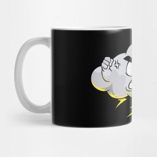 Angry Cloud with Lightning Thunderstorm Weather Mug